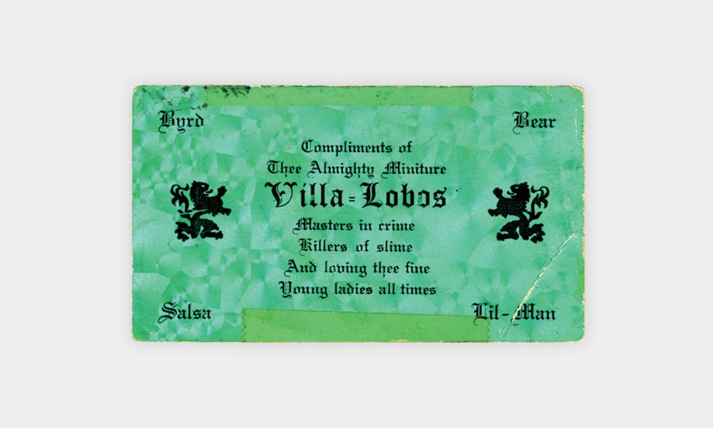 Gangster Business Cards from the 1970s