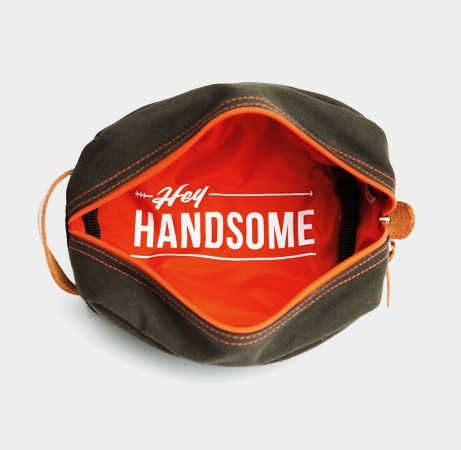 Hey Handsome Shaving Kit Bag