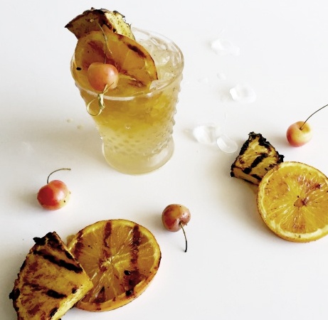 Grilled Pineapple Mai Tai