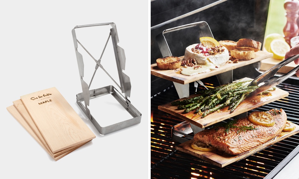 Sur La Table 3-Tier Cedar Plank Grilling Rack
