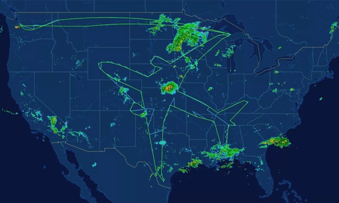 The Boeing Test Team Created Some Aerial Art