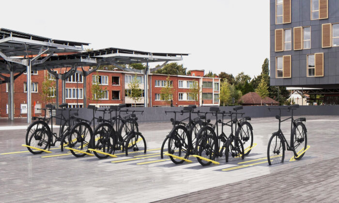 These Bike Racks Hide in the Pavement When Not in Use