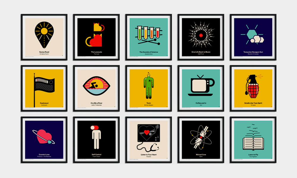 Pictogram Vinyl Posters
