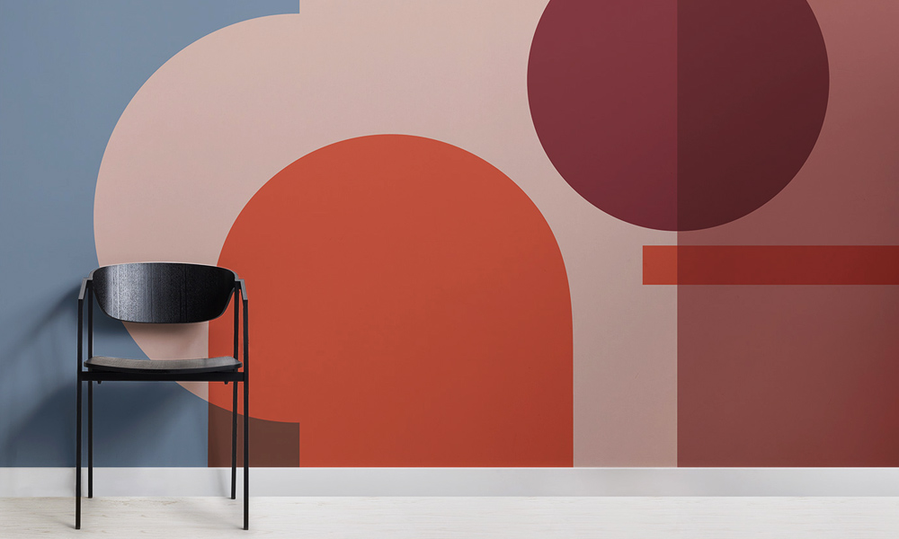 This Geometric Wallpaper Celebrates 100 Years of Bauhaus