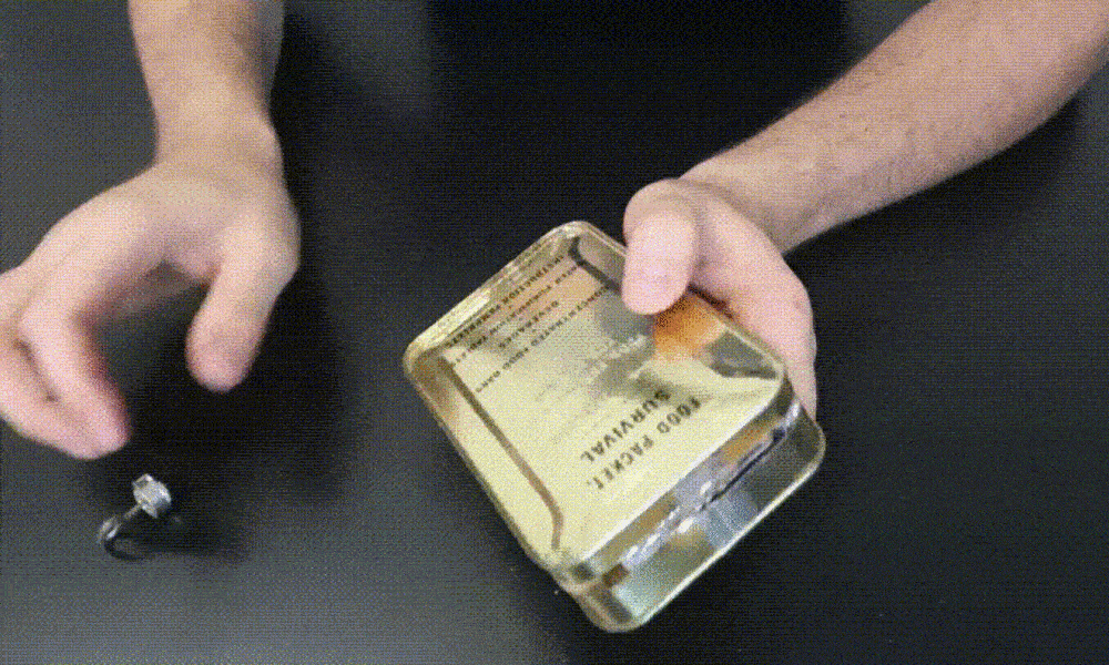 1954 SA-4 Ration Survival Food Packet MRE Opening