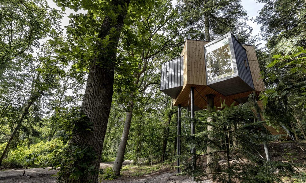 Løvtag Tree House Hotel in Denmark