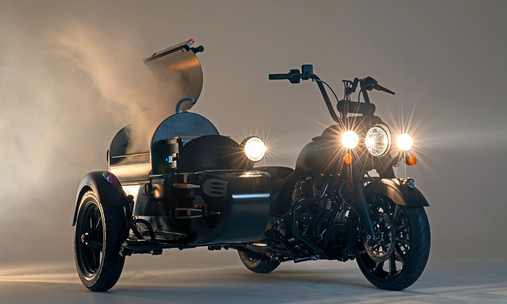 Indian x Traeger Wood-Fired Grill Motorcycle