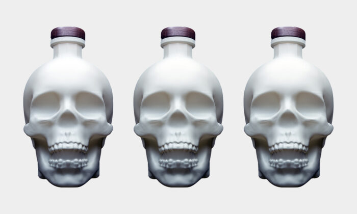 Crystal Head Vodka Bone Skull Bottle