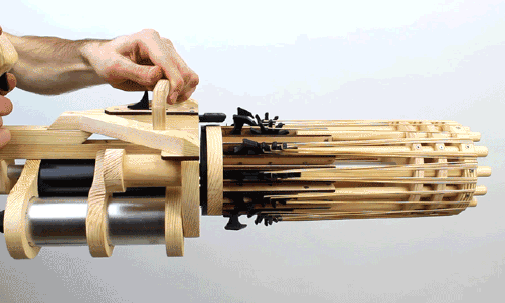Rubber-Band-Minigun