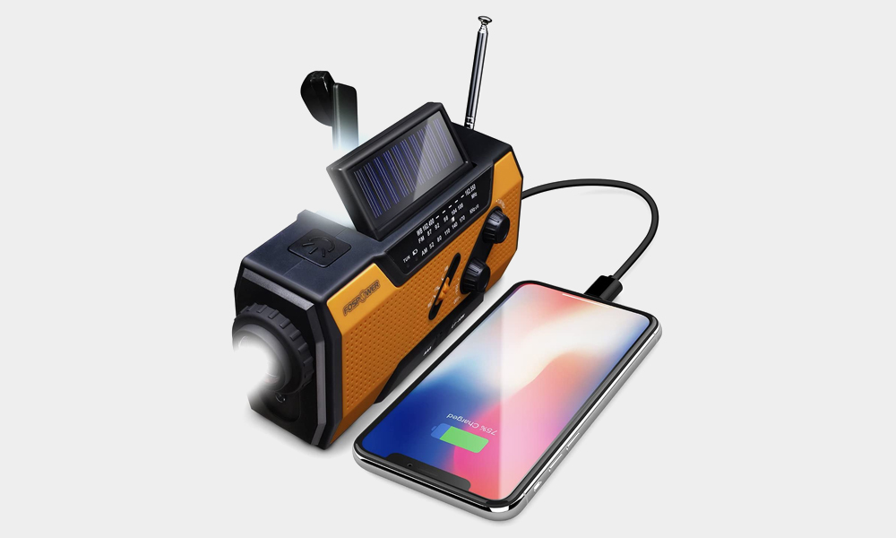 Stay Home: Emergency Solar Hand Crank Portable Radio