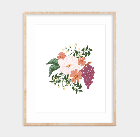 Pen + Pillar Grape Orchard Art Print