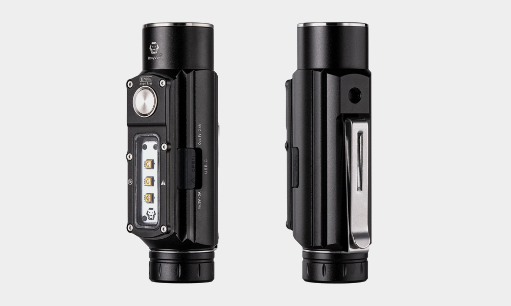 This RovyVon Angel Eyes Flashlight Sterilizes Your Gear with UV-C Lights