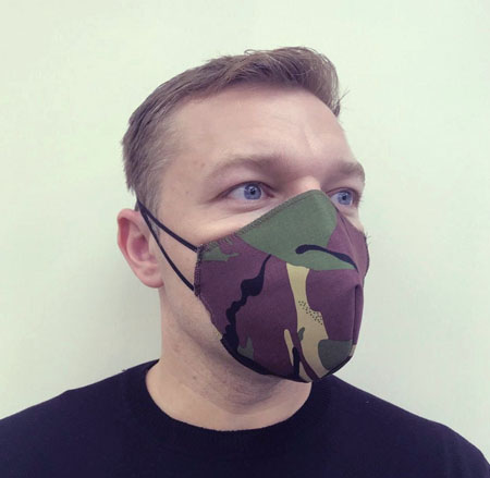 Camo Cotton Double Layer Face Mask