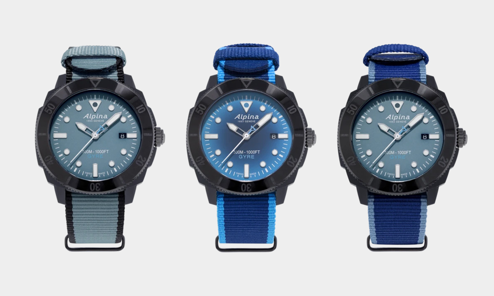 The Alpina Seastrong Gyre Automatic Watch Is Made From Recycled Ocean Plastic