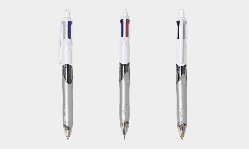 BIC 4-Color 3+1 Ballpoint Pen and Pencil