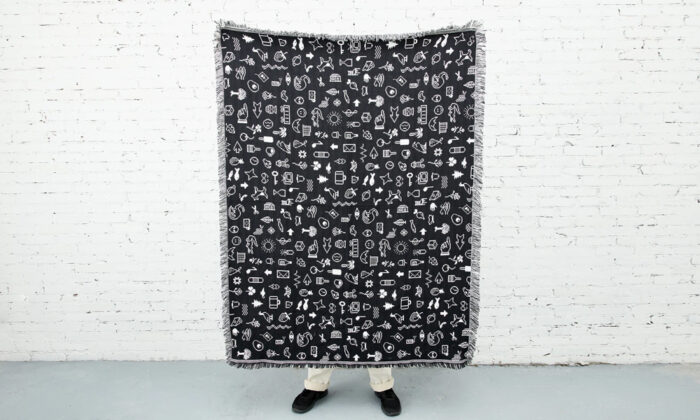 ‘Dingbats’ Throw Blanket