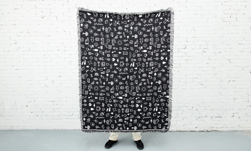 ‘Dingbats’ Throw Blanket