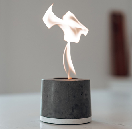 Personal Concrete Fireplace