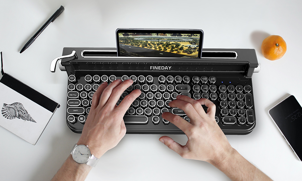 Fineday Retro Design Bluetooth Mechanical Keyboard