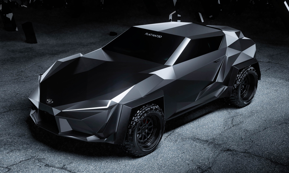 Flat Hat 3D Cyber Supra Faceted Automobile