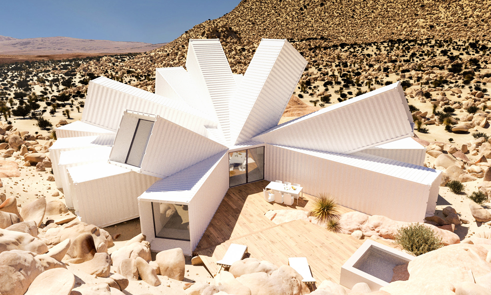 Whitaker Studio Shipping Container Starburst House