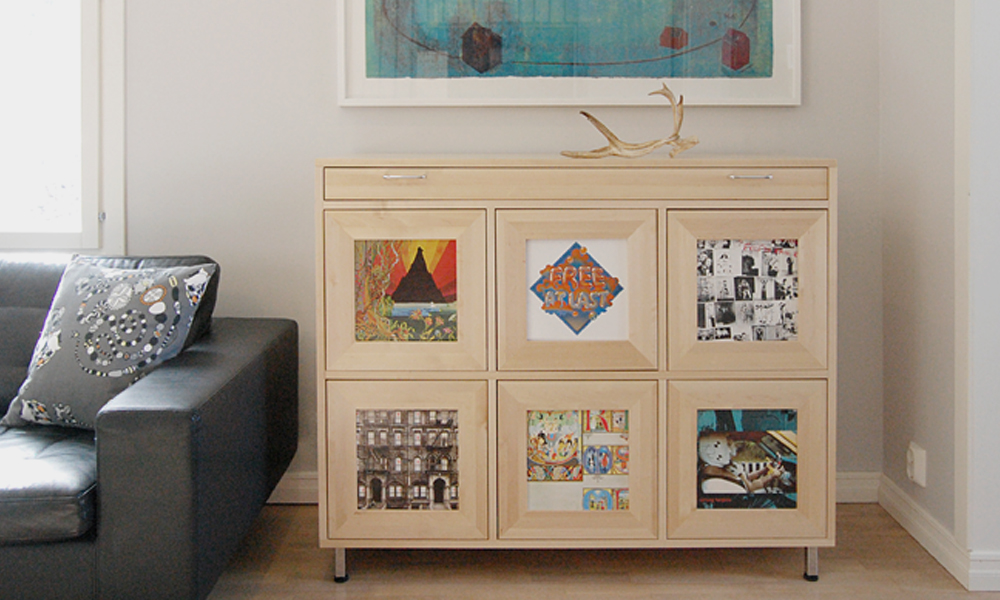 Tenho Design Saana Levykaappi Vinyl Record Holder Cabinet