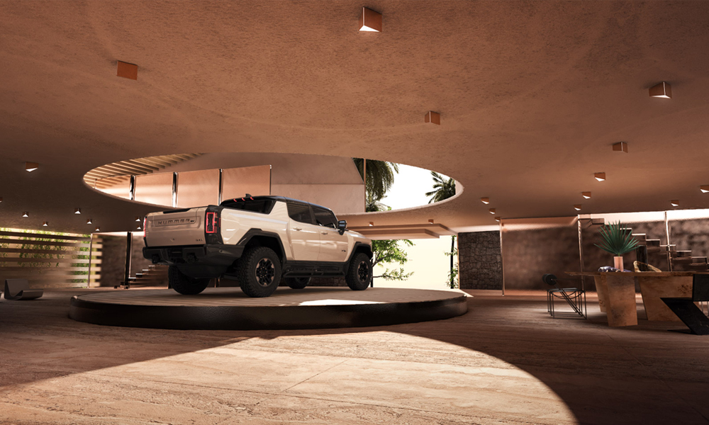 Hummer EV Virtual Garage House