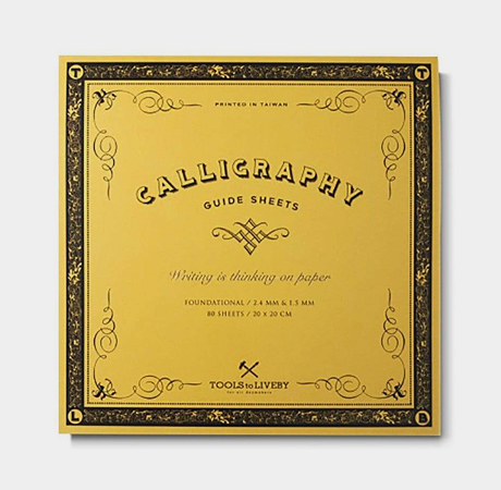 Boston General Store Caligraphy Guide Sheets