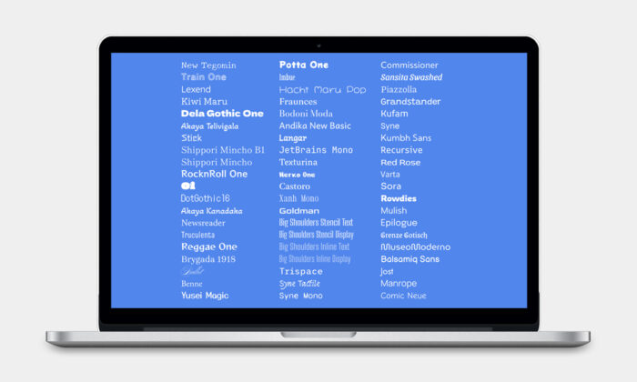Google Added 60 New Fonts to Their Library