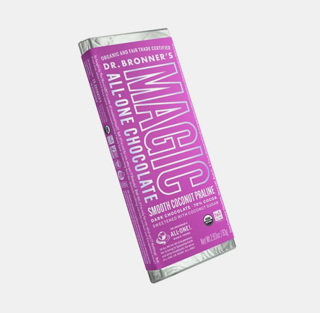 Dr. Bronner's Coconut Praline Chocolate Bar