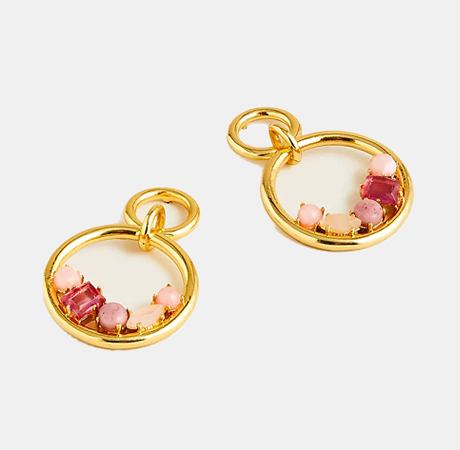 Nested Stone Drop Earrings 