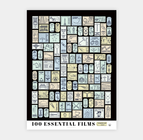 Pop Chart 100 Essential Films Scratch Off