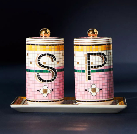 Garden Tile Salt & Pepper Shakers