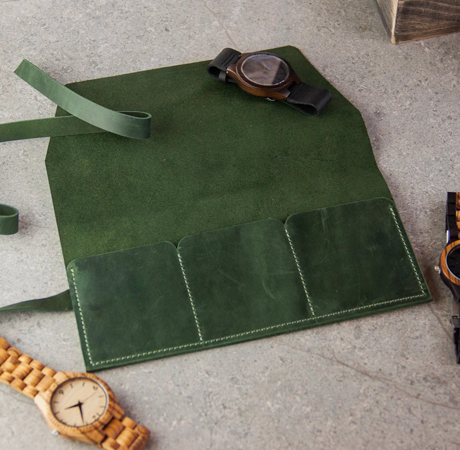 Leather Watch Roll