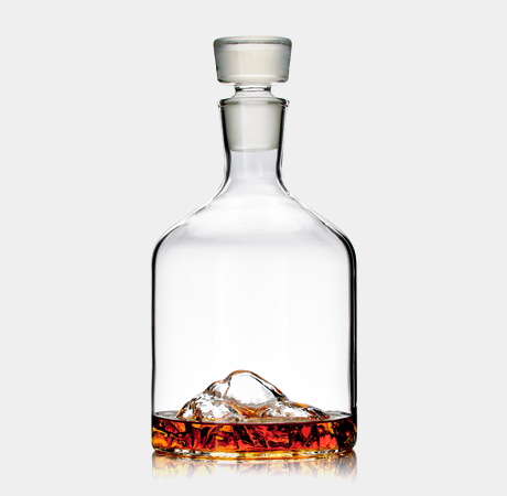 Whiskey Peaks Mountain Decanter