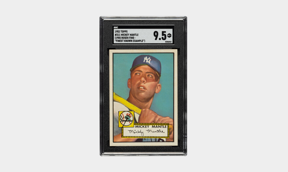 1952 Topps Mickey Mantle Baseball Card