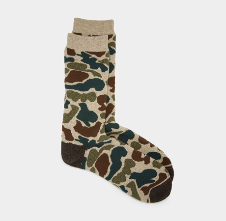 RoToTo Pile Camo Crew Socks