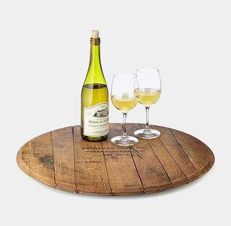 Customizable Bourbon Barrel Lazy Susan