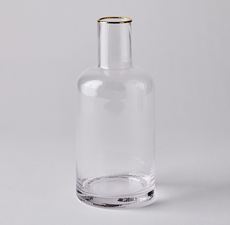 Lyngby Glas Palermo Gold Rim Glass Carafe