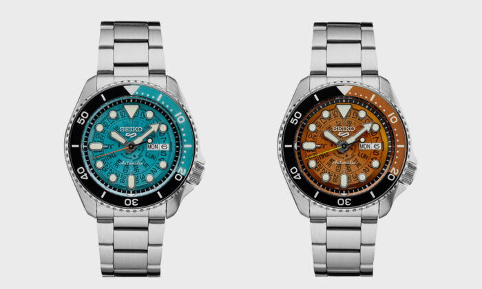 Seiko 5 Sports Time Sonar SRPJ45 and SRPJ47