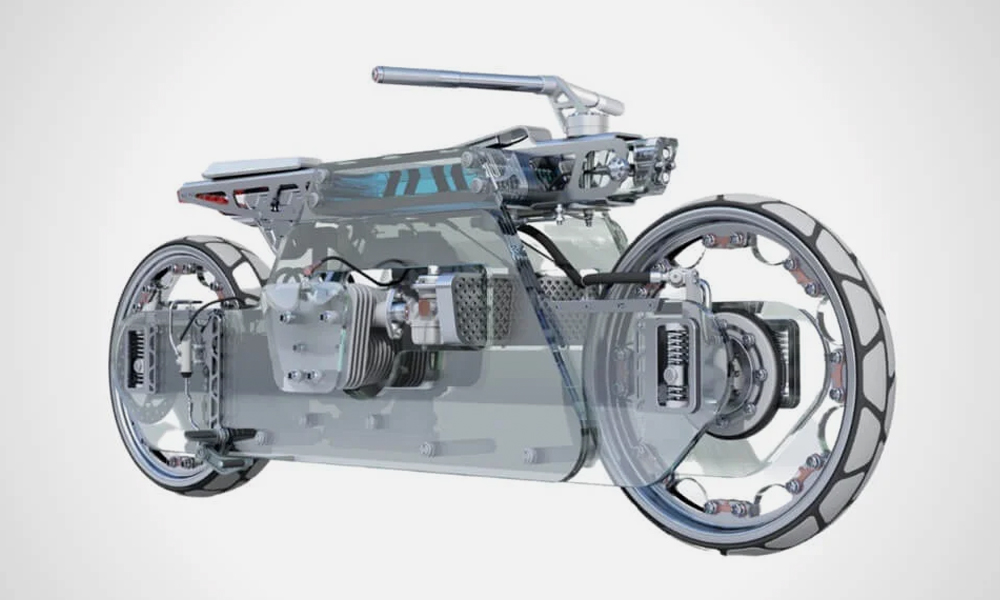 Nu’Clear See-Through Motorcycle