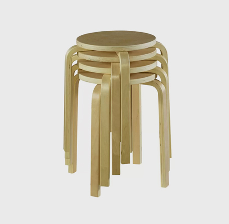 Girardi Utility Wooden Stacking Stool
