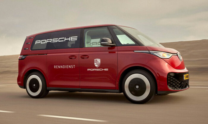 Porsche x Volkswagen ID.Buzz Renndienst Bus