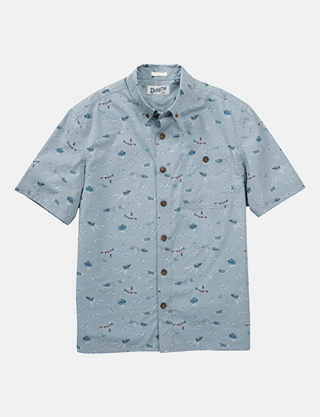 Duluth Trading Men’s BBQ Relaxed Fit Short Sleeve Shirt