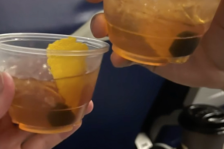 How to Make an In-Flight Old Fashioned