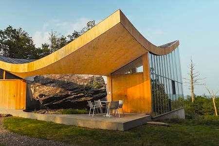 Inside a Family Home Built Around a 12,000-Year-Old Boulder