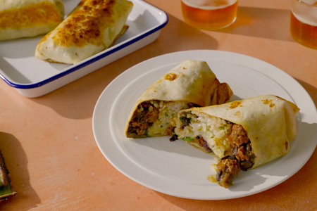 Rice & Bean Hand-Snack Burritos