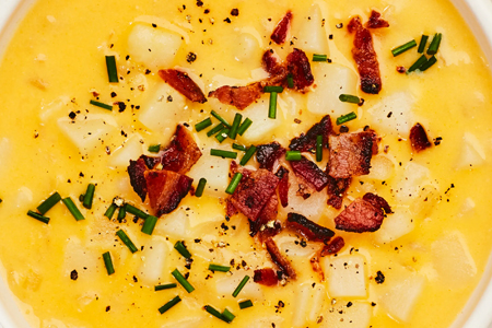 Cheesy Potato Soup With Bacon