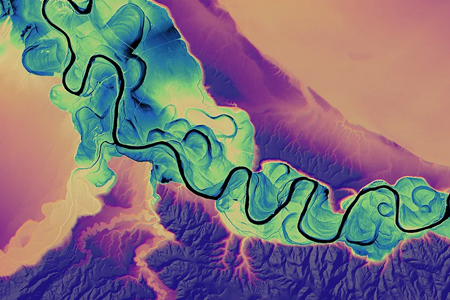 Gorgeous Hi-Res Lidar Views of Rivers and Deltas From Above
