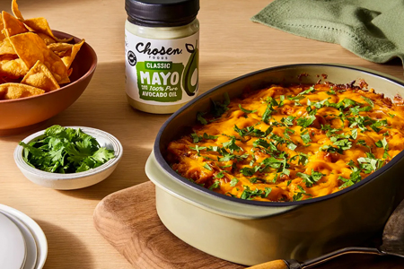 Baked BBQ Chicken Dip